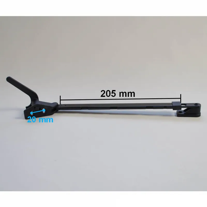 Hobby Fensteraussteller links mit Riegel schwarz, 205 mm (2007 - 2015) Wochenendangebot
