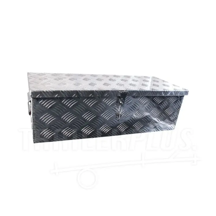 Anhänger-Aufbewahrungsbox aus Aluminium Werkzeugkasten Aluminium 760x300x235 Preisknaller