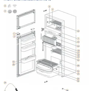 Abdeckung für Gemüsefach zu Kühlschrank N145 - Thetford Ersatzteil Nr. 623616 Nur Für Kurze Zeit