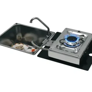 Begrenztes Angebot Klappbare Kocher-Spülen-Kombi - 1-flammig - LC1710