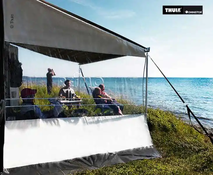 THULE Rain-Sun-Blocker G2 Side Large, Auszug 2,5m Anbauhöhe 2,45-2,64 Versand Am Gleichen Tag