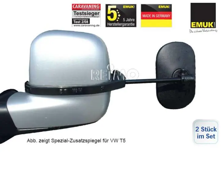EMUK Spiegel 100162 für VW T5 Facelift Bj. 09-15, T6 ab Bj. 07/2015, Amarok ab Bj. 10, Teile-Nr. 100 Günstig
