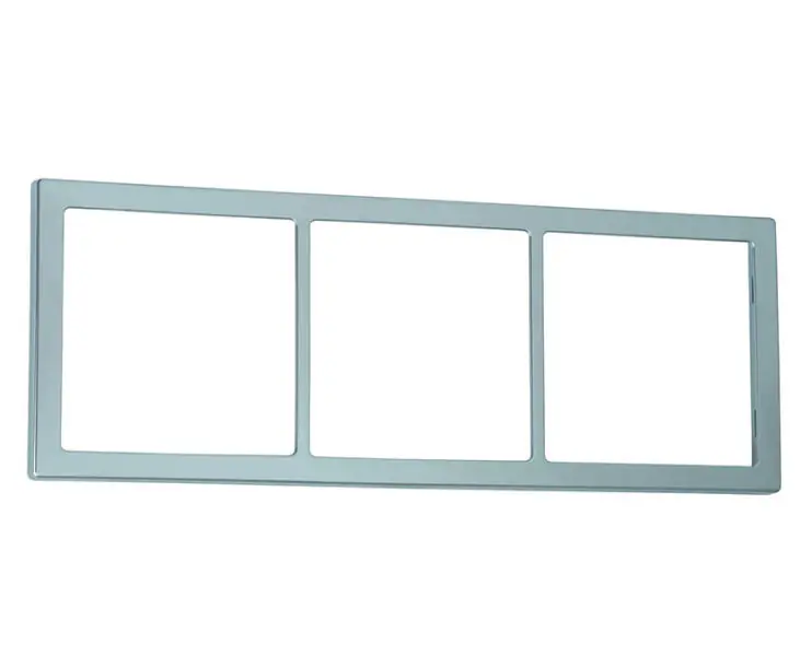 Abdeckrahmen 3-fach 62x168mm, silber matt Markenprodukt