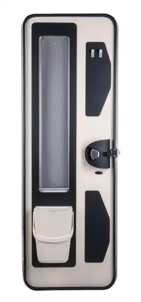 Reisemobil-Aufbautür-Set - Türgröße 620 x 1751 mm - Inkl. Fenster und Rollo Echt