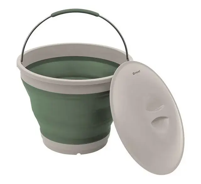 Finale Aktion Falteimer mit Deckel Outwell Collaps 7,5 l Fb. shadow green