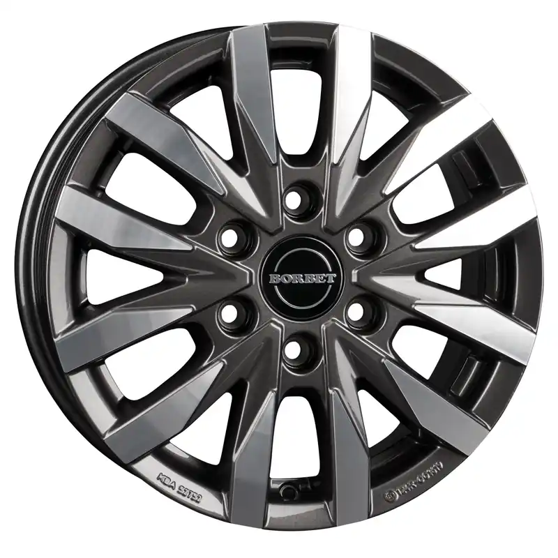Top-Seller Aluminiumfelge CW6, MB Sprinter, Front-/Heck Antrieb, mistral anthracite polished glossy, 6,5 x 16"