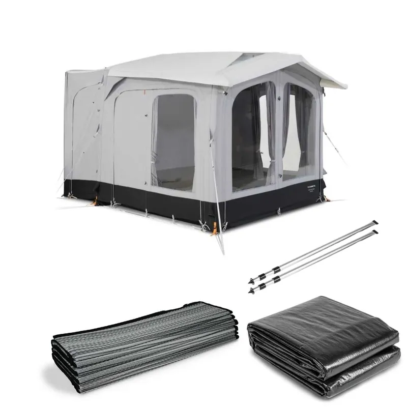 Jetzt Kaufen DOMETIC aufblasbares Vorzelt Club AIR Tour 260 DA, 260x240/330 cm, Anbauhöhe 180-225 cm - CampingFactory-Starter-Edition