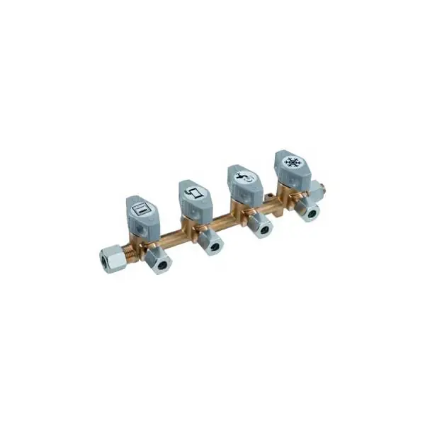 Aktuell GOK Typ DSV-AB4 Verteilerblock RVS 10 x 4 x RVS 8 x RVS 10