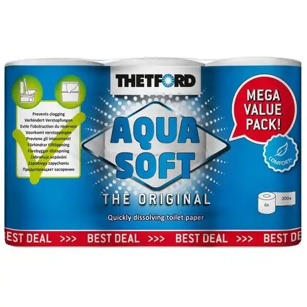 Top-Seller Thetford Toilettenpapier Aqua Soft 6er Pack