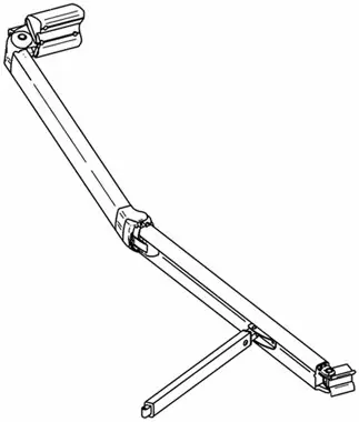 Echt Thule-Omnistor Gelenkarm 3 m Thule Omnistor 9200, links