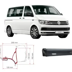 Abverkauf Pack THULE 4200 negro VW T5/T6/T6.1 Transporter/ Caravelle/ Multivan kurz