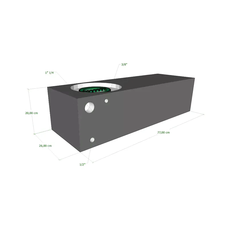 Jetzt Bestellen Wohnmobil-tank 40 lt – 77x26x20 cm
